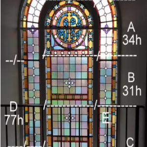 panels of East Gable Window